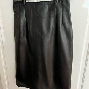 Amazing black leather skirt from Italy!